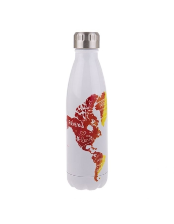 Oasis Stainless Steel Double Wall Insulated Drink Bottle 500ml - One World