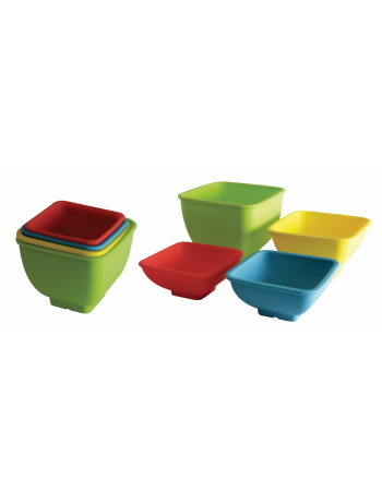 Silicone Measuring Square Bowls Set of 4
