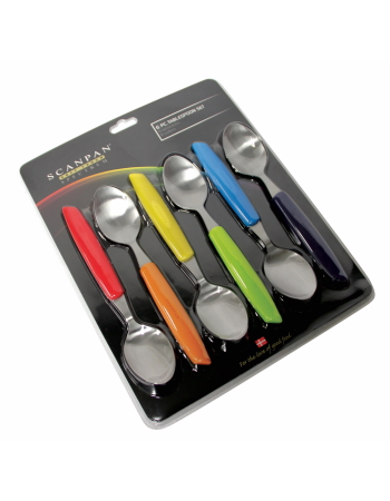 Scanpan 6 Piece Table Spoons - Coloured