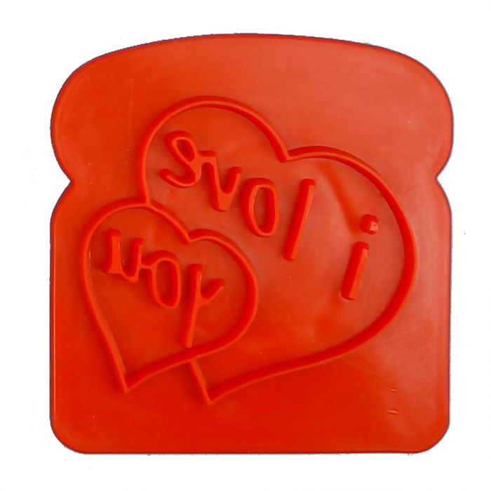 Appetito Talking Toast - I LoveYou - Red