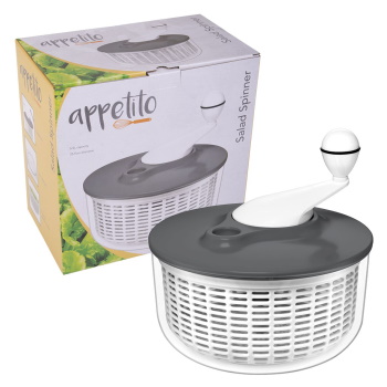 Appetito Salad Spinner 5.5L - Charcoal
