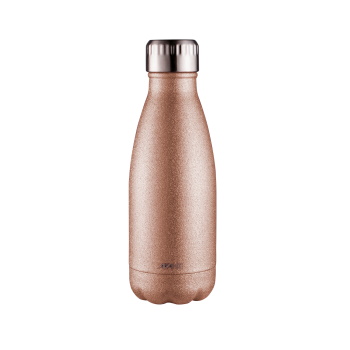 Avanti Fluid Bottle 350ml - Glitter Rose Gold