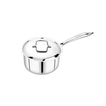 Embassy Stainless Steel Thickply Saucepan With Lid 12cm - Size 9