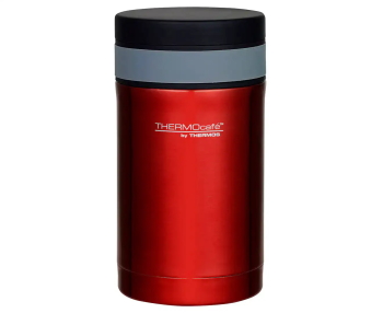Thermos Vacuum Insulated Food Jar with spoon 500ml - Red