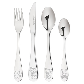 Wilkie Brothers 4Pc Kids Cutlery Woodland