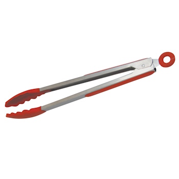Avanti Silicone Tongs W/SS Handle 30cm Red