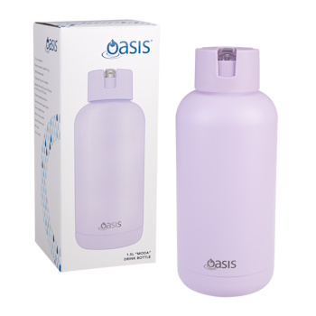 Oasis "Moda" Ceramic Lined S/S Triple Wall Ins. Drink bottle 1.5l (Orchid)