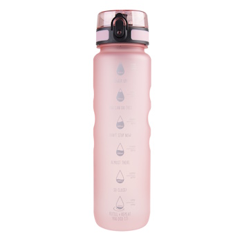 Oasis Tritan Motivational Sports Bottle 1l - Glow Pink
