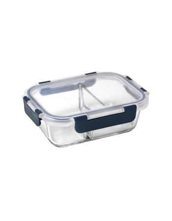 Pyrex Meal Prep 600ml Rectangular Duo Divided  Lunch Box