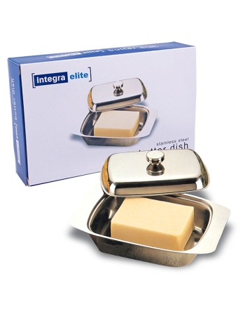 Integra 18/8 Stainless Steel Butter Dish Keeper Server with Cover