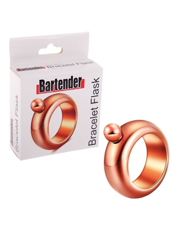 Bartender Stainless Steel Bracelet Flask 100ml - Rose Gold