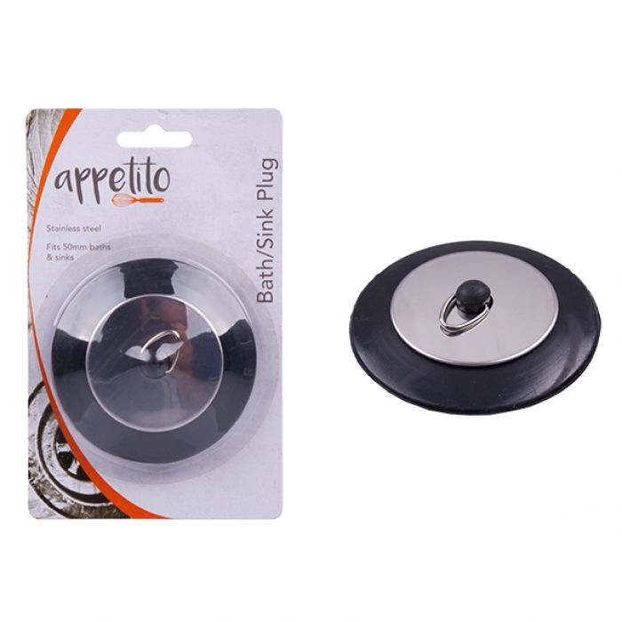 Appetito Stainless Steel Deluxe Sink Plug 7.5cm-1