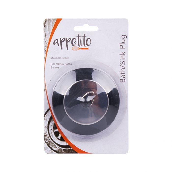 Appetito Stainless Steel Deluxe Sink Plug 7.5cm-3