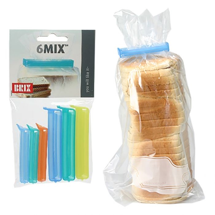 Brix Mix Bag Closures Pack 6 - Asst. Colours-1