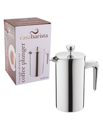 Casabarista Modena Stainless Steel Double Wall Coffee Plunger 3cup-350ml