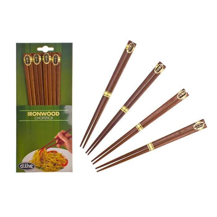 D.line Iron Wood Chopsticks Set 4-1