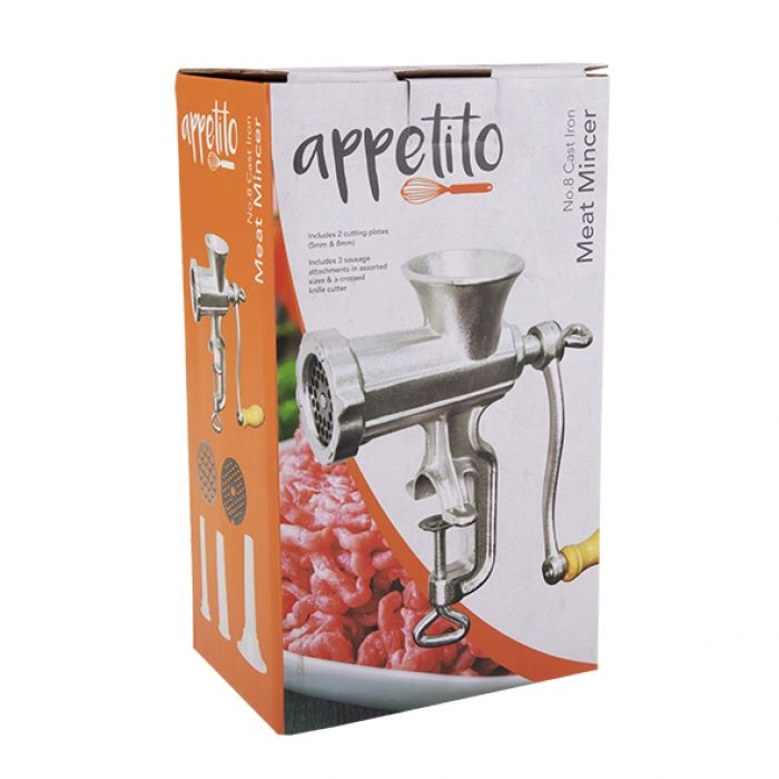 Appetito Cast Iron Meat Mincer No. 8-3