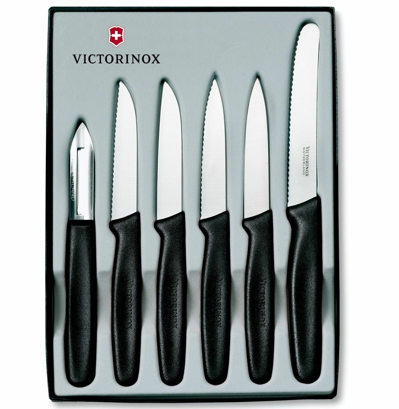 Victorinox Paring Knife Set 6pc Black-2