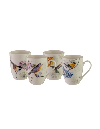 Bundanoon Coupe Mug 355ml Set of 4 Birdsong 