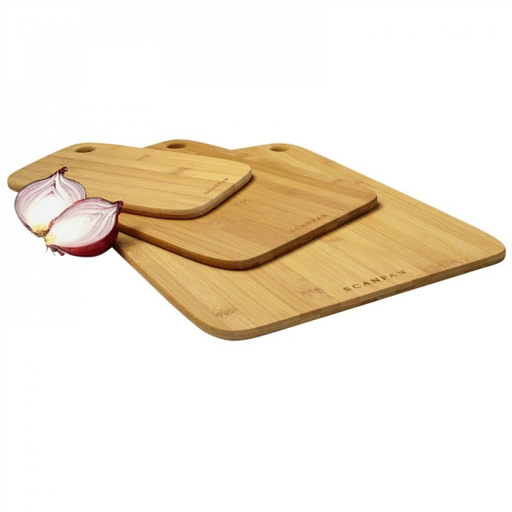 Scanpan Bamboo Cutting Board Set 3pc 