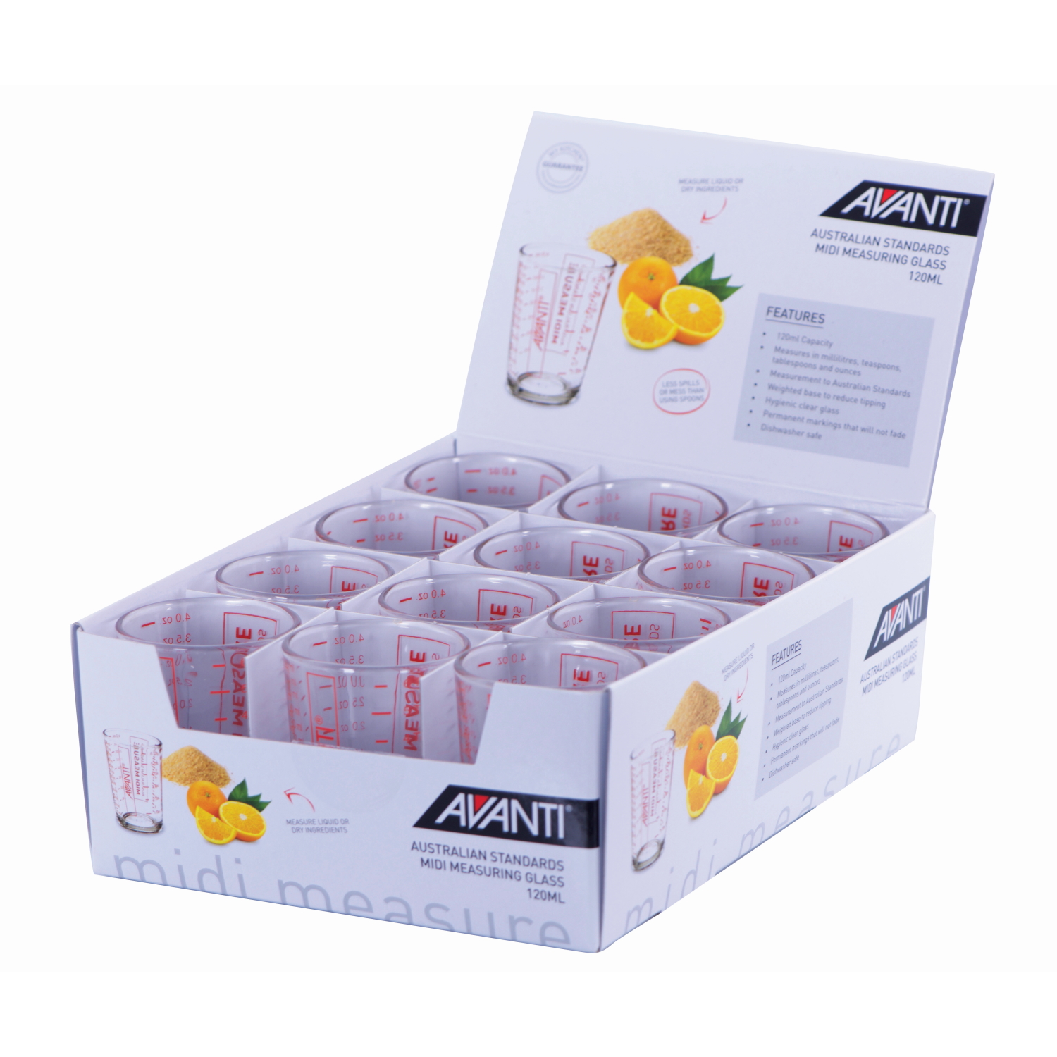 Avanti Midi Measure Glass 120ml-4