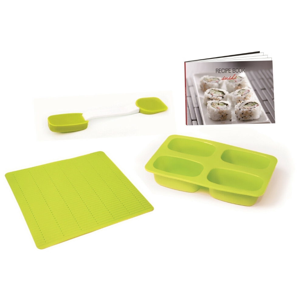 Appetito 4 Piece Silicone Sushi Gift Set (W/ Recipe Book)-4