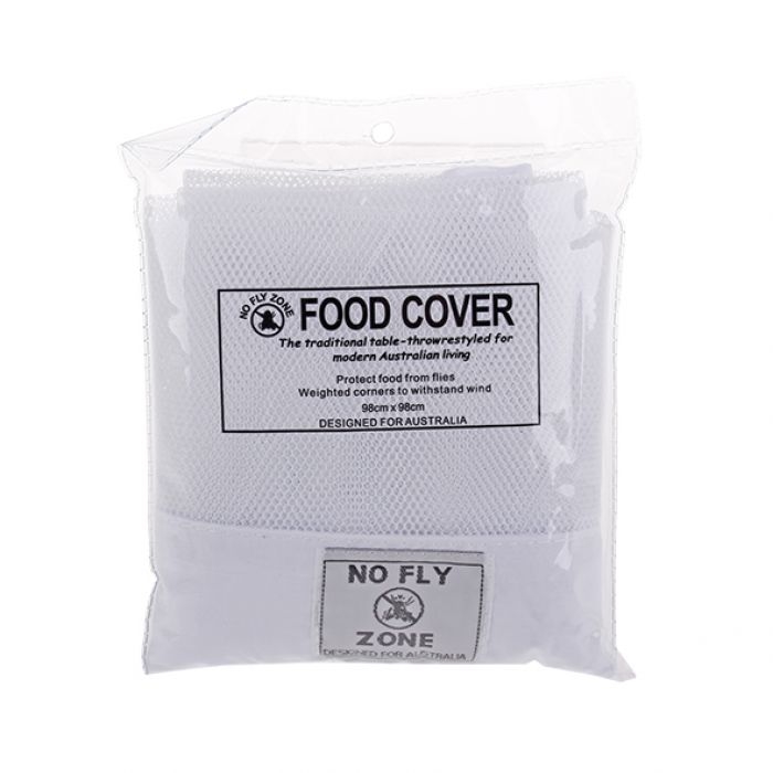 D.line No Fly Zone Table-throw Food Cover - White-3