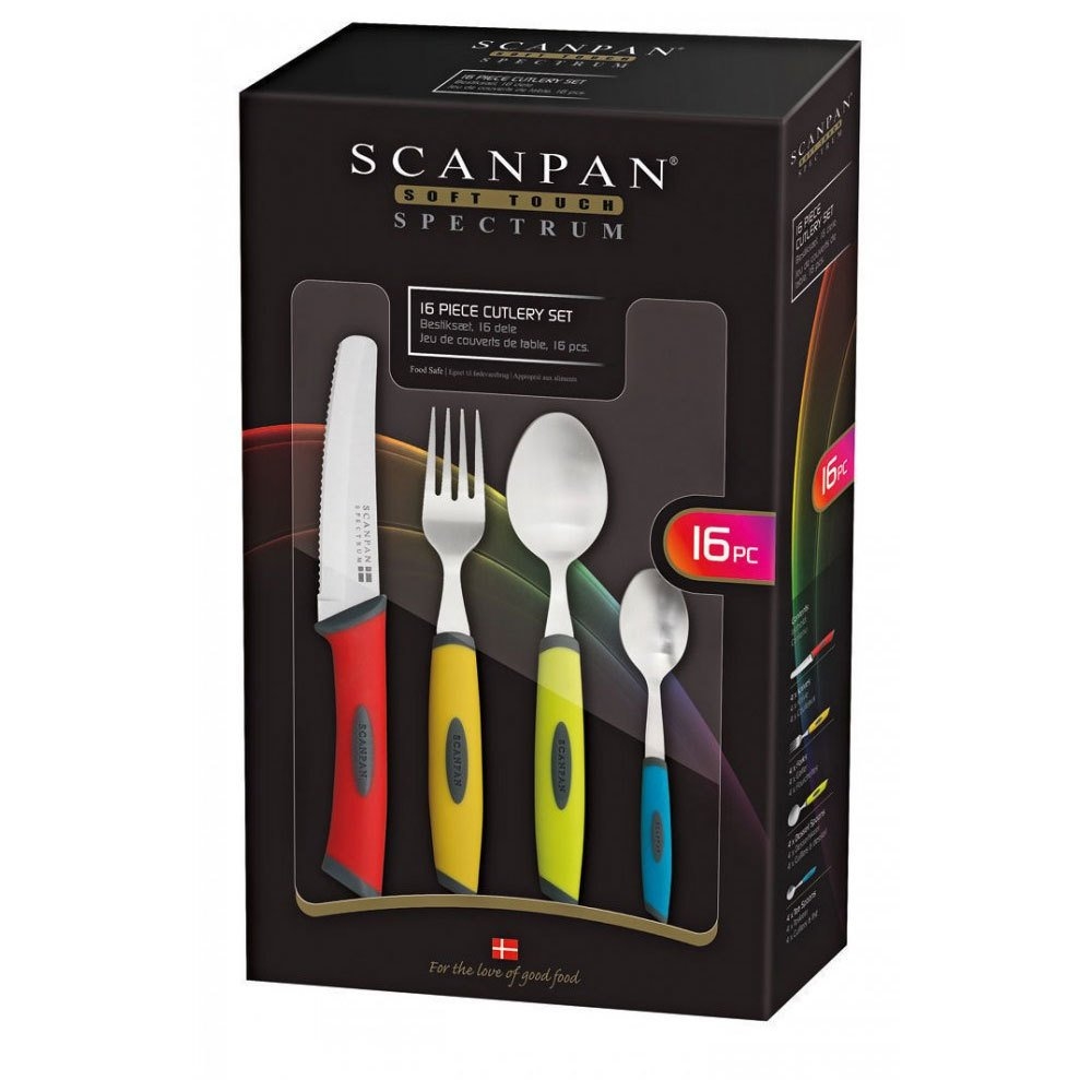 Scanpan Spectrum Cutlery Set 16 Pce Colour-1