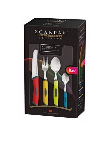 Scanpan Spectrum Cutlery Set 16 Pce Colour