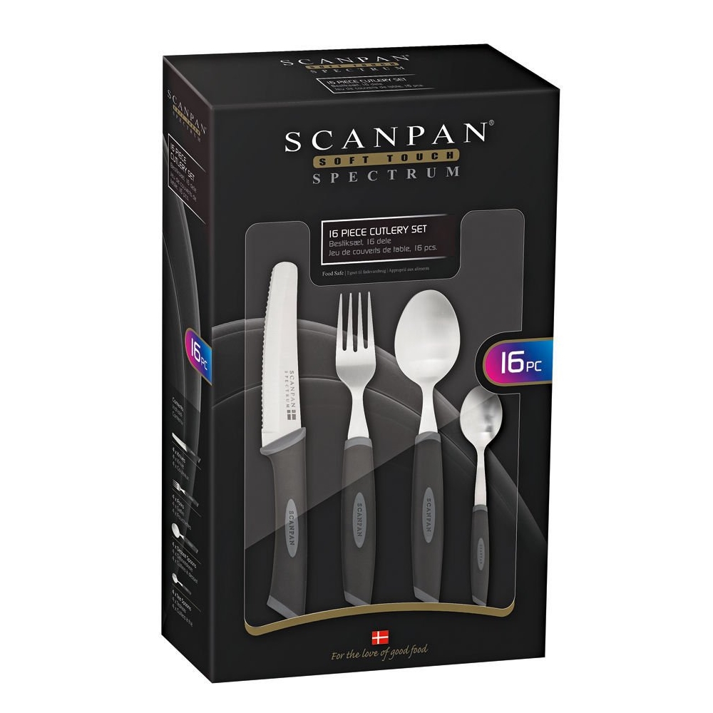 Scanpan Spectrum Cutlery Set 16 Pce Black-3