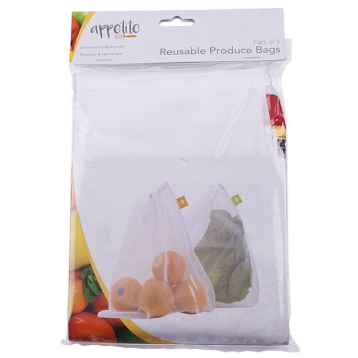 Appetito - Mesh Produce Bags set of 5-3