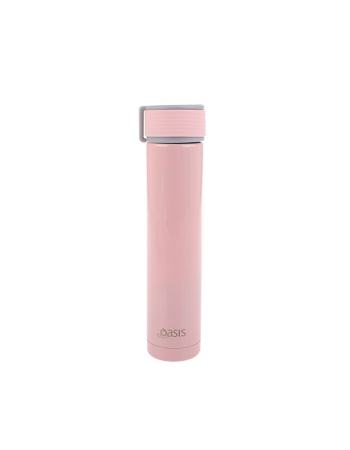 Oasis Skinny Mini Stainless Steel Insulated Drink Bottle - Pink (250ml)