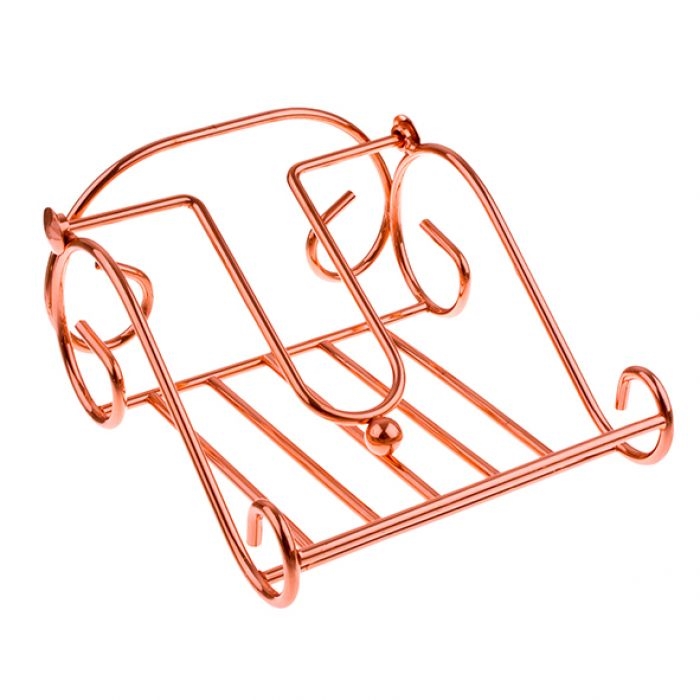 Entrée Scroll Napkin Holder Copper-3
