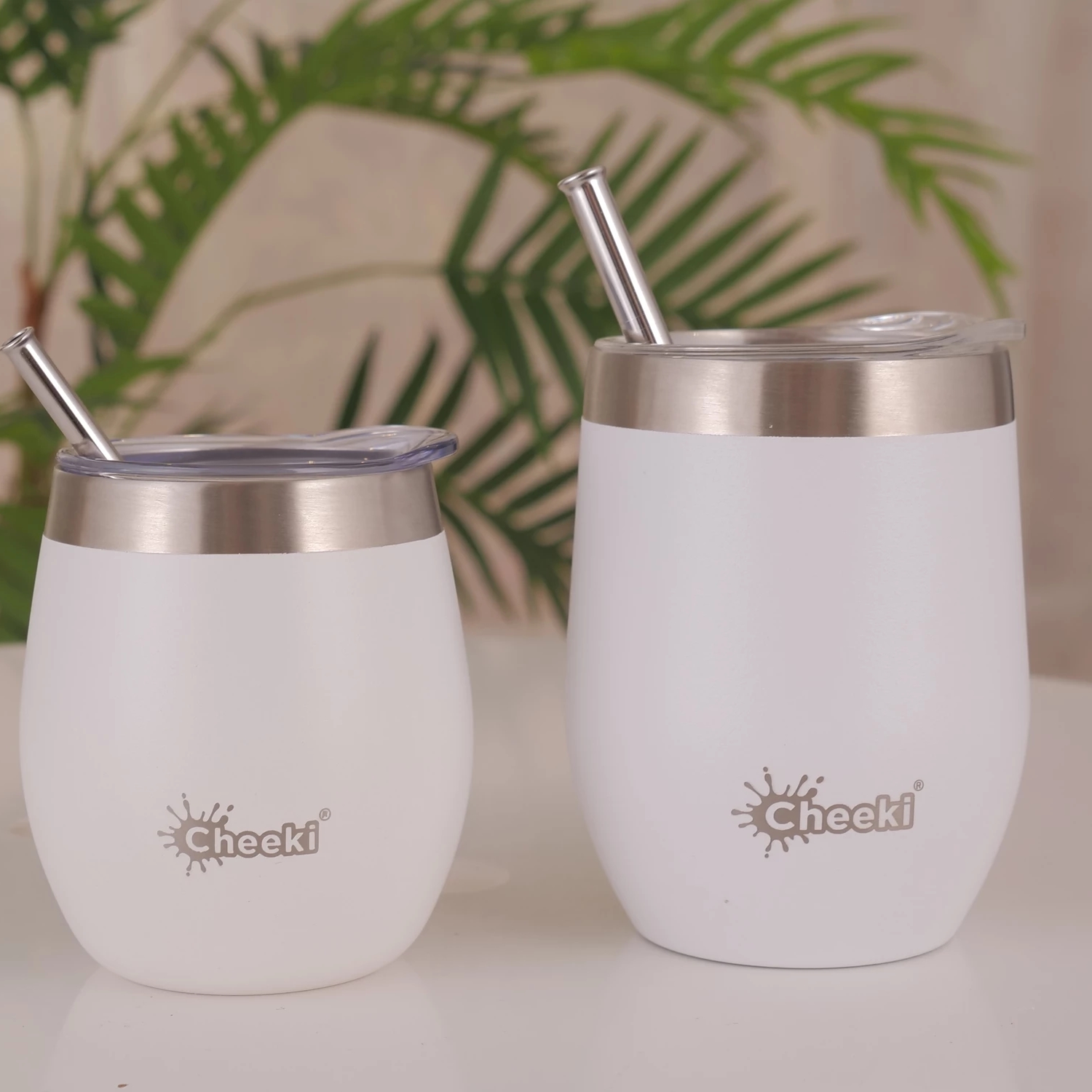 Cheeki Insulated Wine Tumbler 320ml Spirit White-2