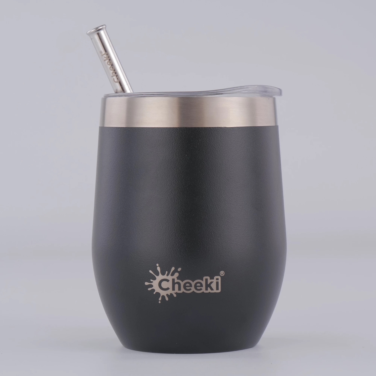 Cheeki Insulated Wine Tumbler 320ml Rich Black-4