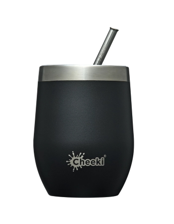 Cheeki Insulated Wine Tumbler 320ml Rich Black