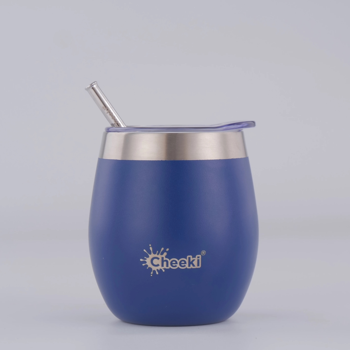 Cheeki Insulated Wine Tumbler 220ml Sapphire Blue-2