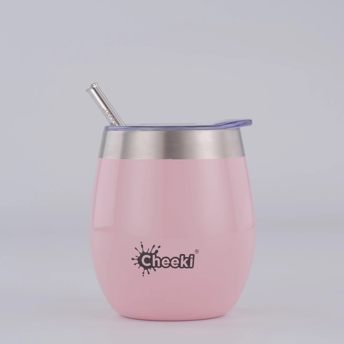 Cheeki Insulated Wine Tumbler 220ml  Pink Champagne-2