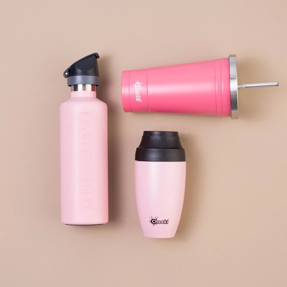 Cheeki Insulated Active Bottle  600ml  - Pink-2
