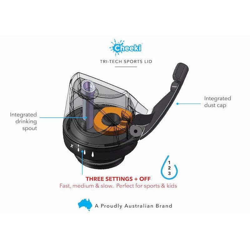 Cheeki Single Wall Active Bottle 1 Litre - Ocean-3