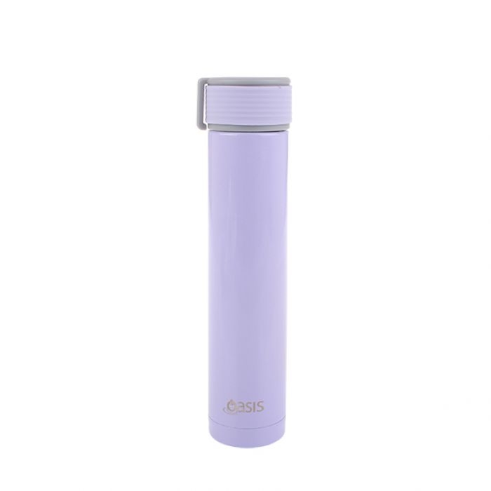 Oasis Skinny Mini Stainless Steel Insulated Drink Bottle - Lilac (250ml)