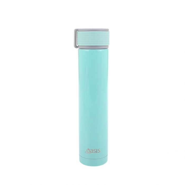 Oasis Skinny Mini Stainless Steel Insulated Drink Bottle - Mint (250ml)-3