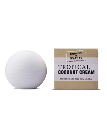 Tilley Scents of Nature Bath Fizz Tropical Coconut Cream 150g