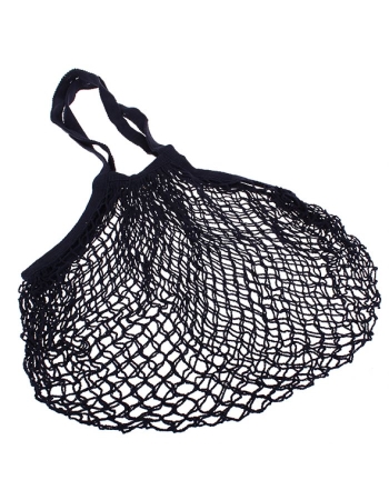 Sachi Cotton String Bag Long Handle - Navy