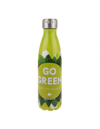 Oasis Stainless Steel Double Wall Insulated Drink Bottle 500ml - Go Green