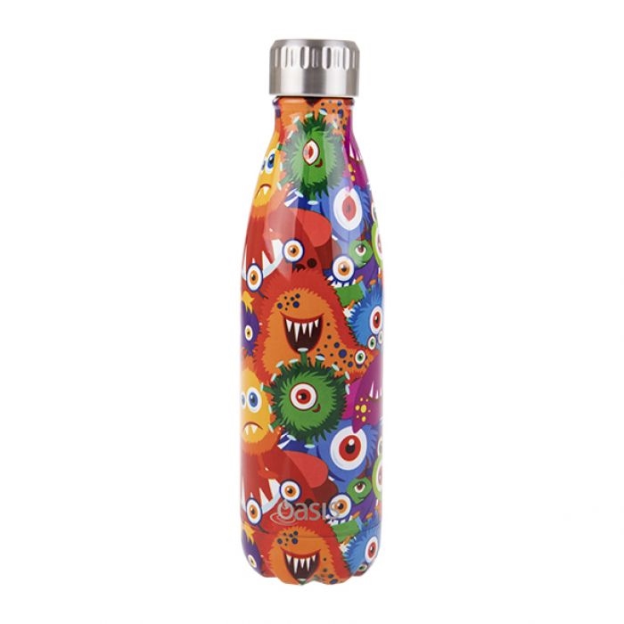 Oasis Stainless Steel Double Wall Insulated Drink Bottle 500ml - Monsters-2