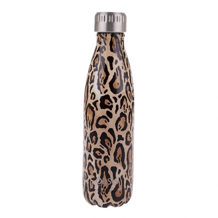 Oasis Stainless Steel Double Wall Insulated Drink Bottle 500ml - Leopard Print-4