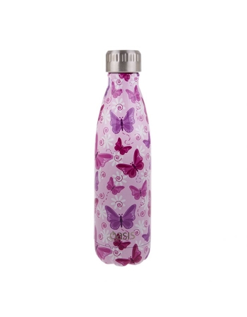 Oasis Stainless Steel Double Wall Insulated Drink Bottle 500ml - Butterflies