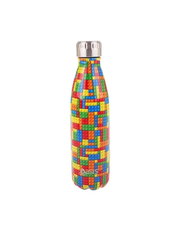 Oasis Stainless Steel Double Wall Insulated Drink Bottle 500ml - Bricks