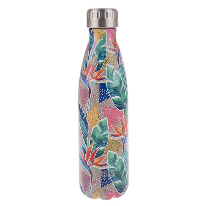 Oasis Stainless Steel Double Wall Insulated Drink Bottle 500ml - Botanical-3